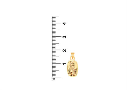 Dainty Saint Jude Religious Pendant with Gold Plated